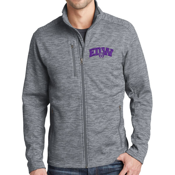 Port Authority Digi Stripe Fleece Jacket - Embroidered Logo Thumbnail