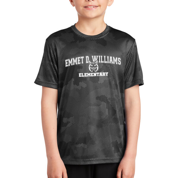 Sport-Tek Youth CamoHex Tee - Printed Logo Thumbnail